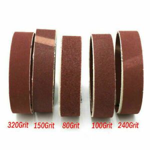 5Pcs 1x30&#034; Sanding Belts 80/100/150/240/320 Grit Aluminum Oxide Sander Abrasive