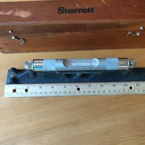 Vintage Starrett No.199 Master Precision Level with Wood Case Box Made in USA