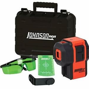 Johnson Level &amp; Tool 40-6611 Self-Leveling 3 Dot Laser Kit with GreenBrite Te...