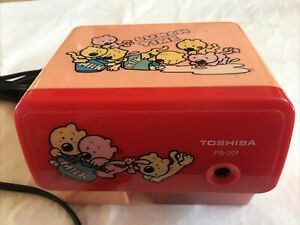 Vintage Toshiba PS-301 Electric Pencil Sharpener Cats Lunch Time Child’s Rare