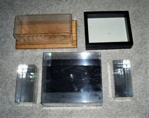 DISPLAY CASES   LOT OF 5