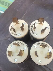 Hubbell 30A 125/250v Non Nema Plug Lot Of 4
