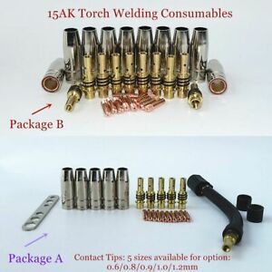 Welding Consumables Torch EU Style MIG Torch Gas Nozzle Tips Holder Gun Neck
