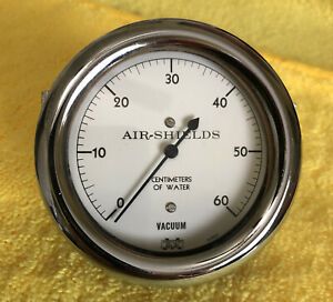 VTG AIR-SHIELDS 81563 Industrial Vacuum Gauge Marshalltown Centimeters of Water