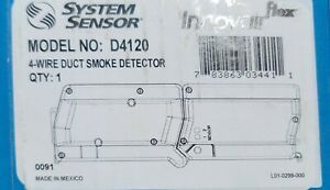 System Sensor D4p120 4 Wire Photoelectric Duct Smoke Detector Powerboard only
