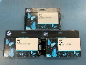Genuine HP 72 Ink Photo Black Matte Black 2018 OEM C9403A C9370A T1100 T1200 +