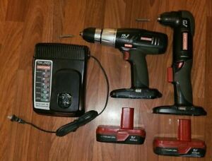 Craftsman 19.2v C3 Cordless Right Angle, 1/2&#034; Drill, 2 Lithium Battery &amp; Charger