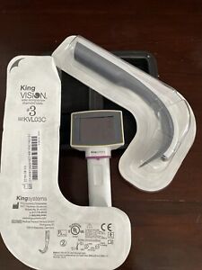 King Vision Video Laryngoscope With Case And 2 Kvlo3c Blades