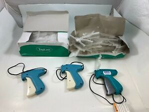 3 Garment Price Label Tag Tagging Guns + 2 partial Boxes Of tags ~ GP Tag Gun