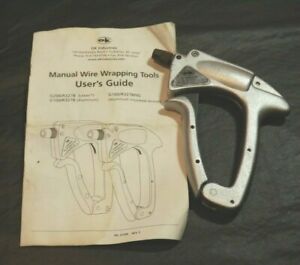 MANUAL WIRE WRAPPING TOOL WITH USER&#039;S GUIDE - G100/R3278 ALUMINUM USED WORKING