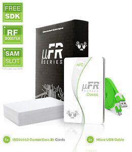 uFR Classic CS - RFID NFC Reader Writer USB 13.56Mhz FREE SDK and cards/key fobs