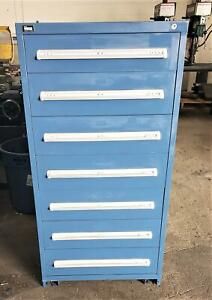 Stanley Vidmar 7 Drawer Cabinet 30&#034; x 27 1/2&#034; x 59 1/2&#034;