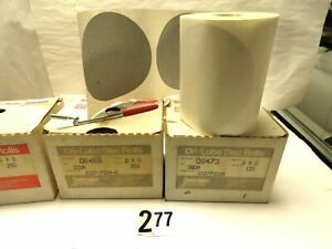 Lot of 625 6&#034; Adhesive Back DA Sanding Discs Carborundum 80-180-220 Grit $99