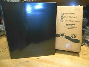 2&#034; binder 11&#034; x 17&#034; - 3 ring - black - NEW - Ruby Paulina. Item number 617910