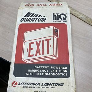 Quantum hiQ smarttest Exit sign, Lithonia Lighting Battery Back Up
