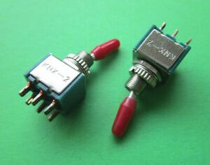 2 Stck Mini-Kippschalter - 2xUm