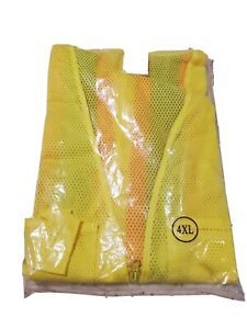 DSP Dicke Safety Vest SZ 4XL #V1300 Class 2 Level 2 Reflective Yellow &amp; Orange