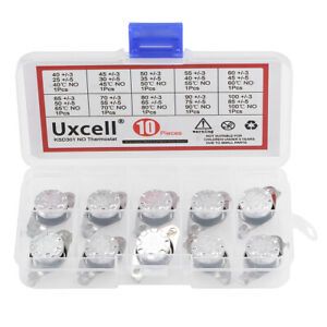 10pcs NO KSD301 Thermostat 40-135°C 40 45 50 55 60 65 70 80 90 100°C