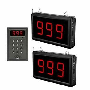 Wireless Calling System Restaurant Pager System Take A Number Display Number ...