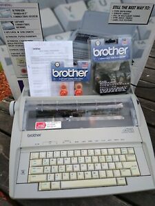 Brother GX-6750 Daisy Wheel Electronic Typewriter w/Correction Tape &amp; Ribbons