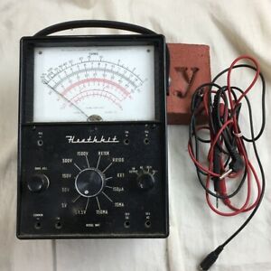 Heathkit Heath MM1 MM-1 Multimeter Voltmeter VOM With Test Leads