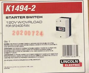 Lincoln Electric K1494-2 Starter Overload Switch for 115V (SF2400 Fan)