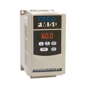 Teco FM50-403-C Variable Frequency Drive, 3 HP, 460V 3 PH, 5.2FLA, IP20