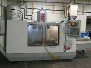VF-3 APC Haas 1998 with Haas Automatic Pallet Changer 30 HP Gearhead Video CNC
