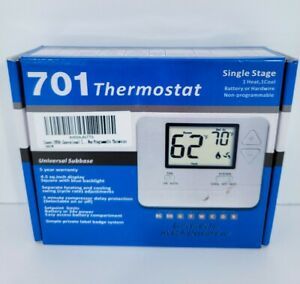 TazHammer T701 Non-Programmable Electronic Thermostat - White RV Thermostat