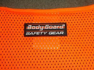 BODY GUARD SAFETY GEAR REFLECTIVE ORANGE VEST