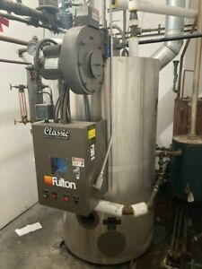 Fulton FB-020-LE, 20hp, 3-year old, 150psi gas fired boiler