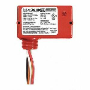 RIB RIB21CDC-RD Enclosed Relay,10A,SPDT