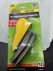 Gator Project Pack Zip Micro Small Area Sanding Kit 12 Sheets of Sandpaper