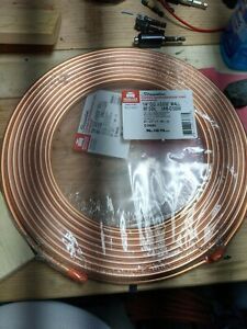 Mueller Industries, 1/4&#034; O.D. x 0.030&#034; Wall 50&#039; Copper Coil UNS-C12200