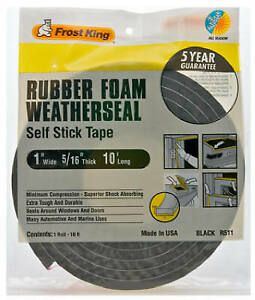 Thermwell R511H Black Foam Weather-Strip Tape
