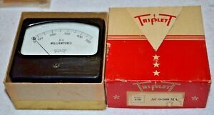 Vintage TRIPLETT AMPERS METER  Model 430 0-500 mAMP&#039;S NOS LQQK