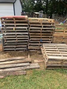 Recycled Wood Pallets - 48&#034; x 40&#034; 4-Way Pallet - PICKUP ONLY