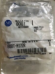 (13) Lot Of 13 Allen Bradley 800T-N122R Ser B Small Pilot Light Cap Red