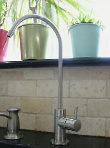 Drinking Water Faucet, Filtration Purifier Kitchen Filter Brushed Nickel, Steel,