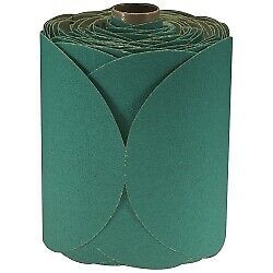 3M 01506 6&#034; 3M Stikit Green Fre-Cut Disc Roll - 100 Discs per Roll