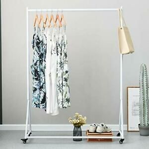 Modern Clothes Rack Retail Display Clothes Rack Freestanding 47&#034;L White