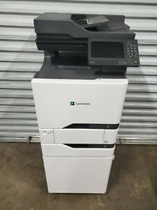 Lexmark XC4140 COLOR MFP &amp; FAX 40PPM Refurbished WITH 2 TRAYS STAND LOW METER