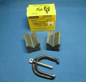 Vintage General Hardware No 116 V-Block with Clamp and Original Box