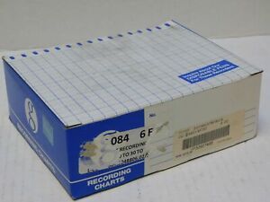 GRAPHIC CONTROLS GC-23483-MT50 SCALE 0 TO 30 TO 5 Chart PAPER - LOT of 6 / NOS