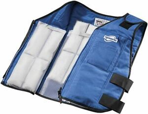 Techniche TechKewl 6626 Phase Change Cooling Vest with Inserts and Bag - Blue