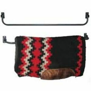 Fold Down Blanket Rack 42&#034; Steel Equine Barn Trailer Tack Horse Show Saddle Pads