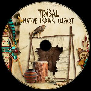 Tribal Native Indian .png &amp; vector 280+ best clip art ROYALTY-FREE DVD