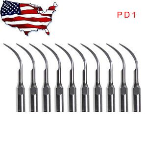 10x PD1 Dental Ultrasonic ultrasound Scaler Tip scaling fit DTE SATELEChandpiece