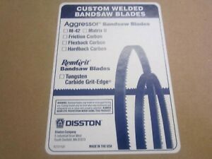 Disston (M2107) 7&#039;-9-1/2&#034; X 1/2&#034; X .02&#034; Bandsaw Blade With 15 Pitch NEW