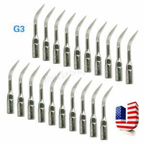20X Dental Ultrasonic Scaling Handpiece Tips G3 Fit For Woodpecker/EMS Cavitron